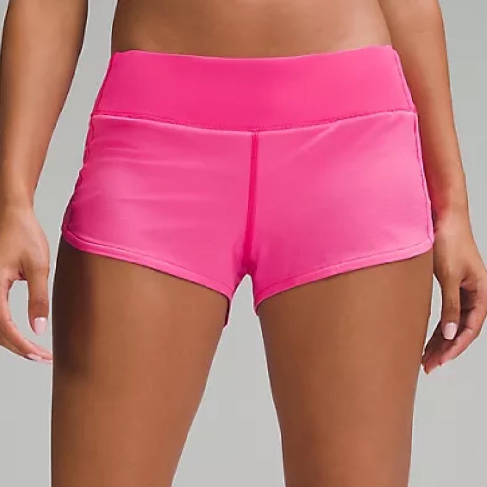 Lululemon Speed Up Low-Rise Lined Short 2.5" Sonic Pink 0